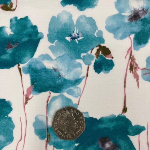 Cotton Lawn - 0302/SI/B - Turquoise